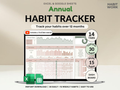 Habit Tracker for Excel & Google Sheets